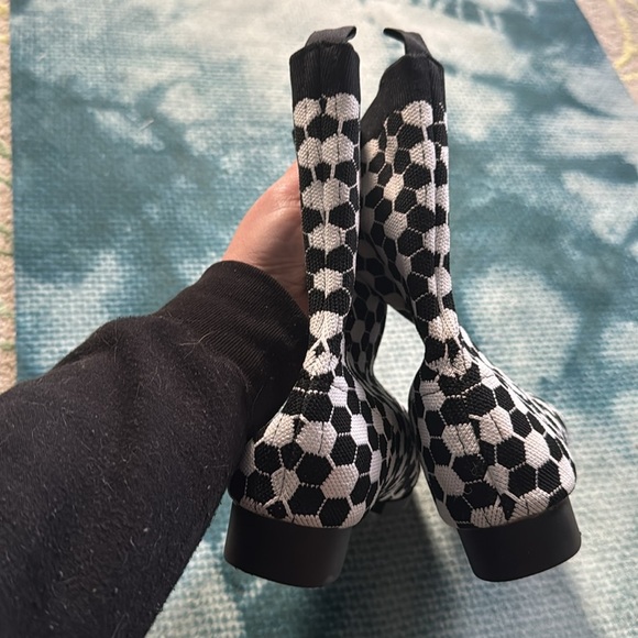 Mod graphic art fabric boots 39 - Picture 5 of 7